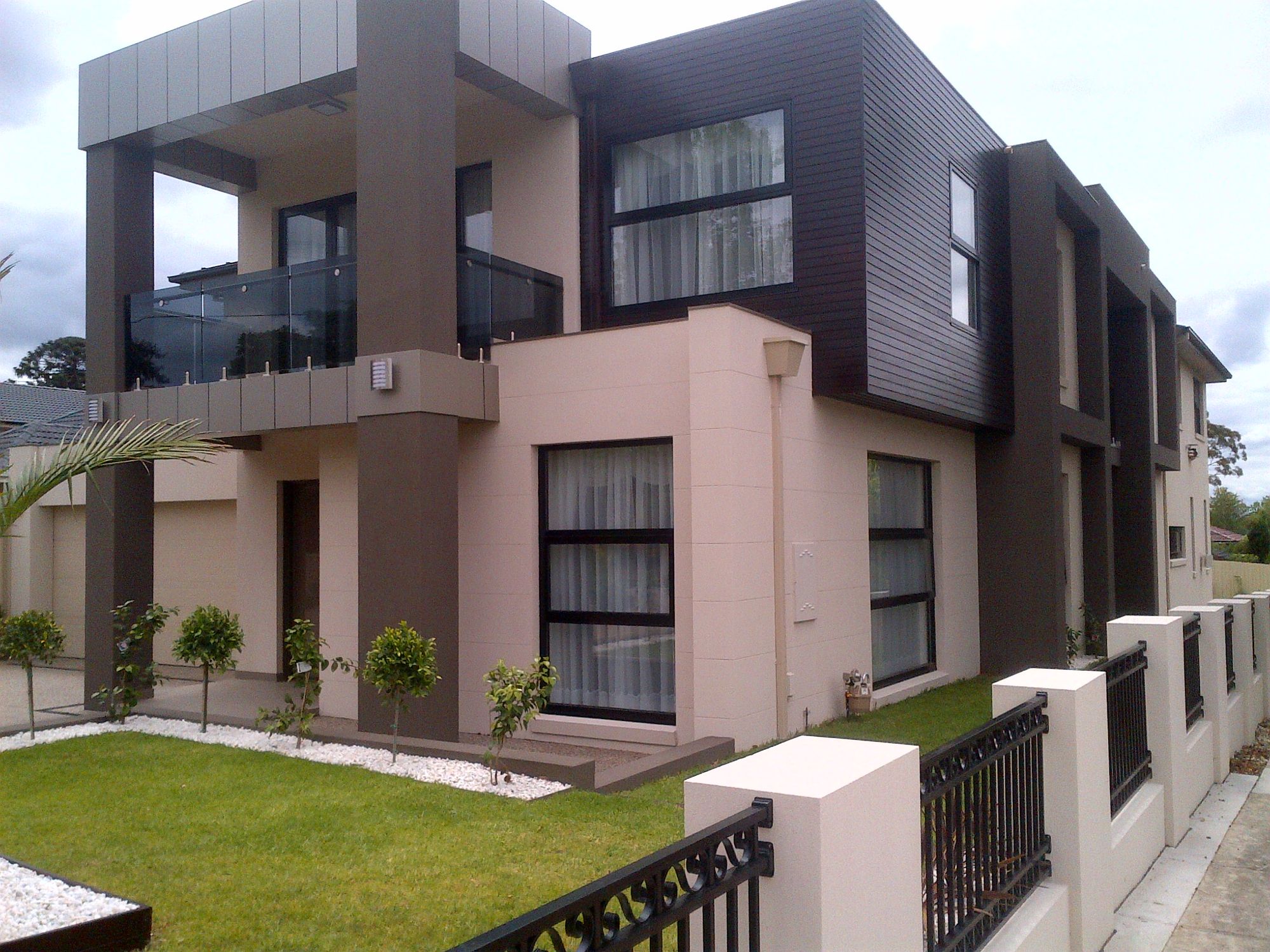 Completed residential double-glazed window and door installation